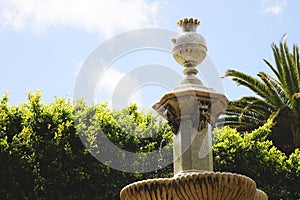 Marble fountain in Plaza del Adelantado, Tenerife
