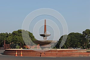 Marble garden fountain, central secretariat building, Delh