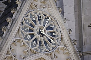 Marble and golden clock