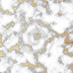Marble with golden texture background
