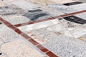 Marble and Granite Pieces Floor Background