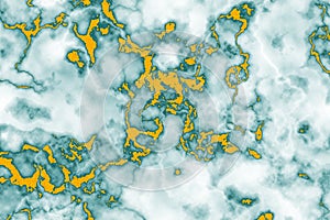 Marble Ink Gold Texture Inkscape Pattern with green and white