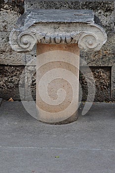 Marble ionic column