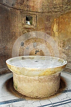 Marble Labrum, Pompeii Archaeological Site, nr Mount Vesuvius, Italy