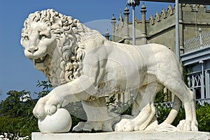 Marble lion - Vorontsov Palace, Crimea
