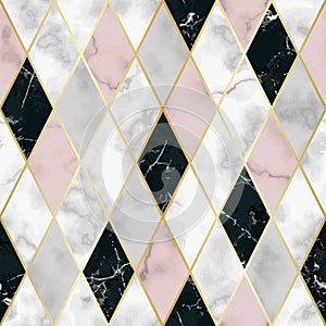 Marble Luxury Geometric Seamless Pattern