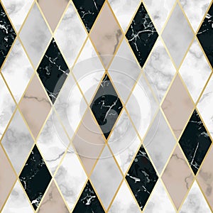 Marble Luxury Geometric Seamless Pattern