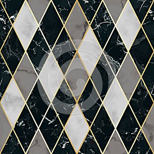 Marble Luxury Geometric Seamless Pattern