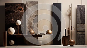 Marble Marbles Collection: A Fusion Of Light Bronze And Dark Amber