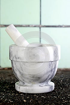 Marble mortar