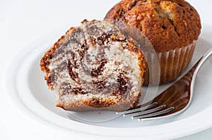 Marble muffin piece photo