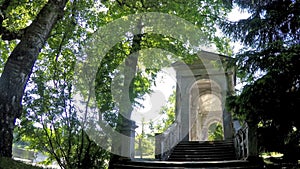 Marble Palladian Bridge, or Siberian Marble gallery. Catherine Park. Pushkin. Petersburg