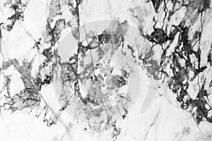 Marble patterned texture background ,Black and white.