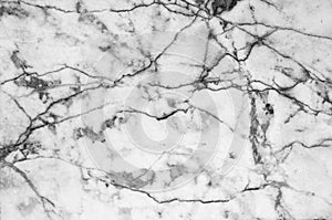 Marble patterned texture background ,Black and white.