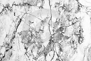 Marble patterned texture background ,Black and white.