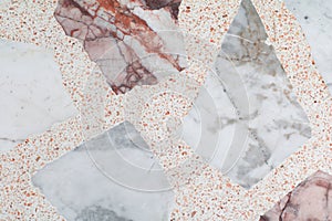 Marble patterned texture Terrazzo Floor polished stone pattern