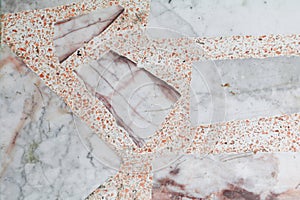 Marble patterned texture Terrazzo Floor, polished stone pattern background
