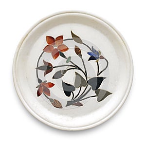 Marble plate inlaid