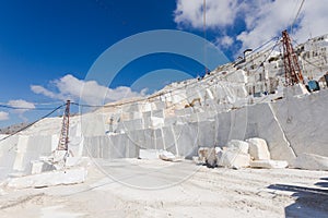 Marble quarry of Carrara in Italy