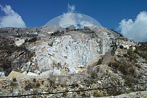 marble quarry  in marina di carrara italy
