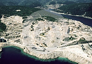 Marble quarry at Pucisca, Brac island