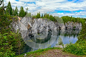 Marble quarry in Ruskeala