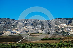 Marble quarry in Sicily