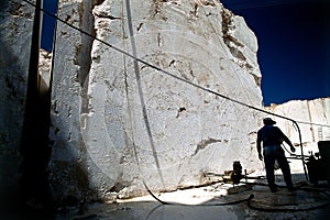 Marble quarry worker photo