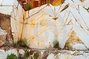 Marble rock formation