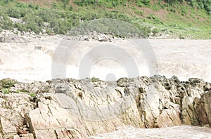 Marble rocks near Dhuandhar falls, Jabalpur