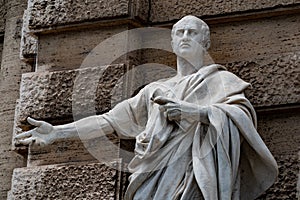 Marble roman statue: Cicero Cicerone photo