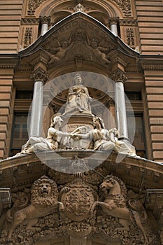 Marble sculpture of Queen Victoria Britain, London