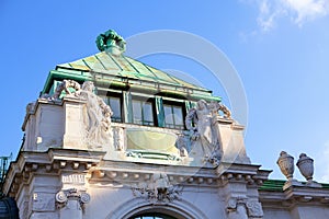 Marble sculptures of Nymphs