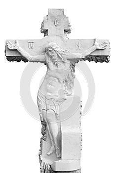 Marble sepulchral cross