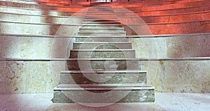 Marble staircase background in building