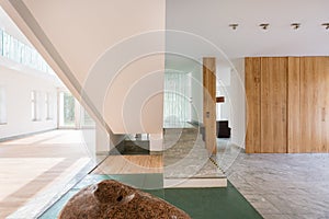 Marble staircase in enormous house