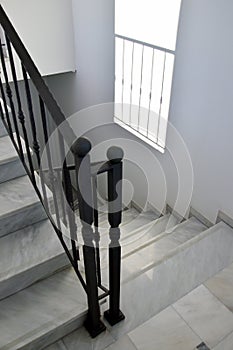 Marble Staircase in House