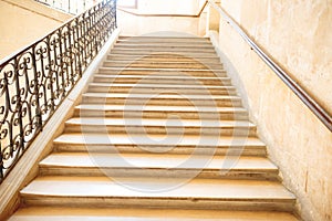 Marble staircase with stairs