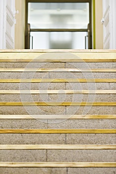 .Marble stairs, elegant stairs inside a luxurious interior