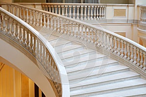 Marble stairs in hotel