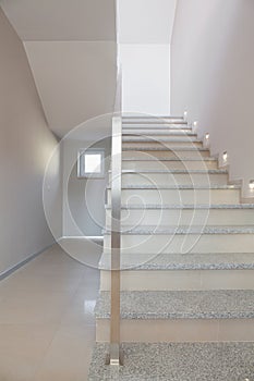 Marble stairs in storey house