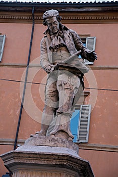 Statue of Luigi Galvani in Bologna Italy. photo