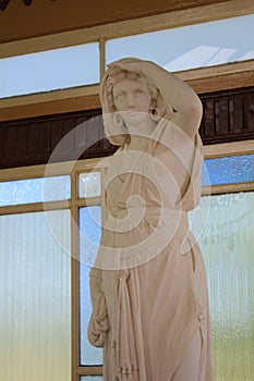 Marble statue Ballarat Botanic Gardens