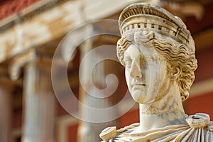 Marble statue of a classical figure