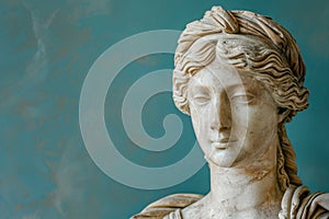 Marble statue of a classical figure