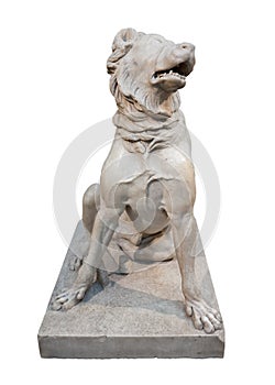 Marble statue of a molossian hound