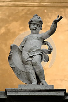 Marble statue of a putto (cherub)