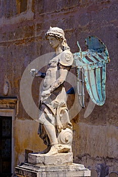 Marble statue of Saint Michael in Castel Sant'Angelo