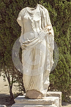 Marble statue of a woman, Carthage, Tunisia