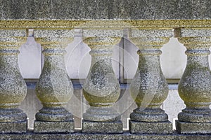 Marble Stone Balustrade Closeup photo